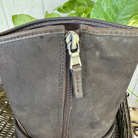 Chaps Ralph Lauren Gari Boots Womens Size 8.5 B Dark Brown Classic‎ Bootie - Picture 10 of 10